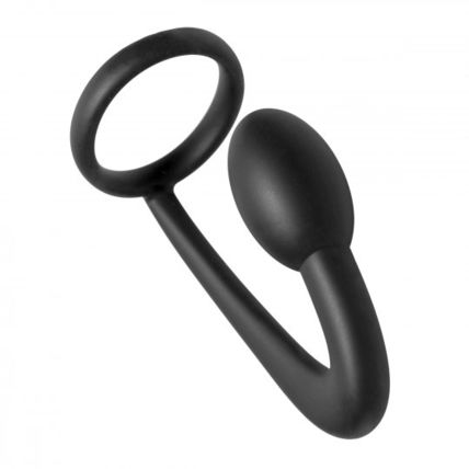 Explorer Silicone Cock Ring and Prostate Plug Anal Butt Prostatic Play P-Spot Ma