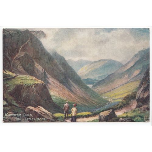 Honister Crag Cumberland Cumbria Oilette Art Postcard 7821