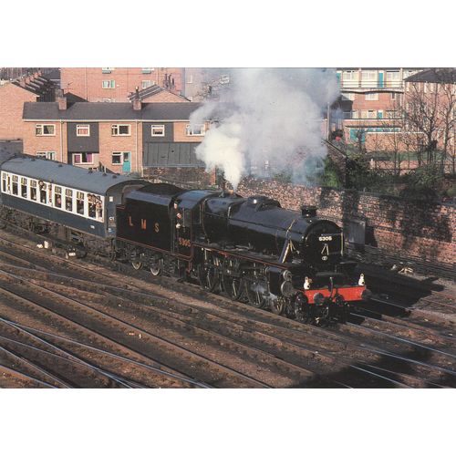 Colour Postcard - LMS Stanier 5MT 4-6-0 No5305 Locomotive leaving York