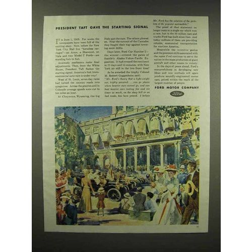 1944 Ford Car Ad - President Taft Gave Starting Signal