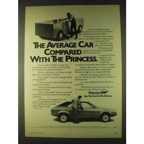 1979 Austin Morris Princess Car Ad - Compared