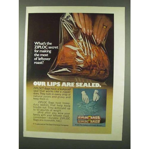 1978 Ziploc Bags Ad - What's The Secret