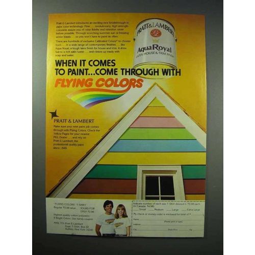 1979 Pratt & Lambert Flying Colors Paint Ad