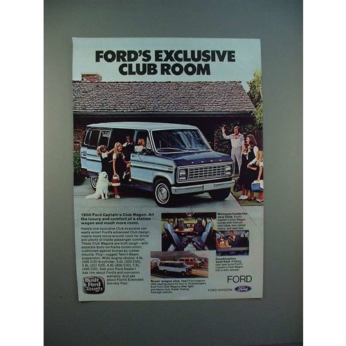 1980 Ford Captain's Club Wagon Ad - Exclusive