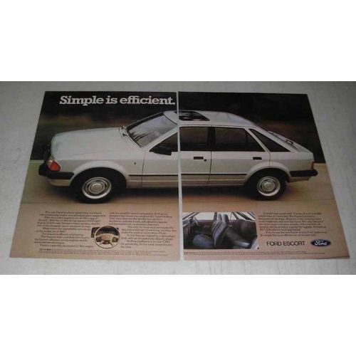 1980 Ford Escort Ghia Ad - Simple is Efficient