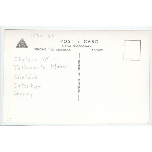 Tollsworth Manor Youth Hostel Chaldon Postcard RP Surrey YHA