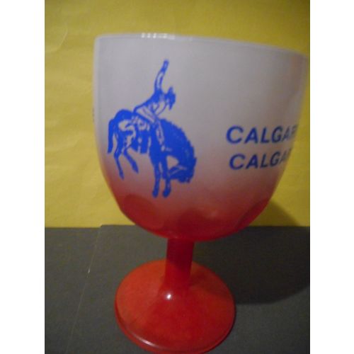 Calgary Stampede Vintage Goblet 1973,Alberta Canada,Rodeo,Western Collectable