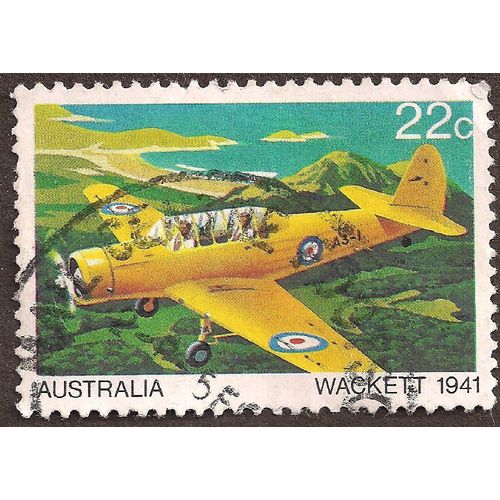 AUSTRALIA, Wackett 1941, yellow 1980, 22c