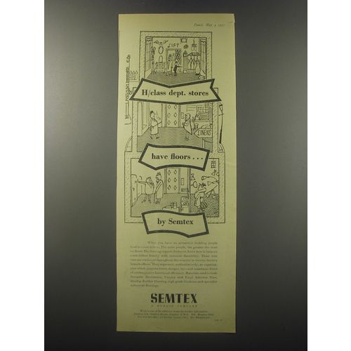 1955 Semtex Flooring Ad - H/class dept. stores have floors By Semtex