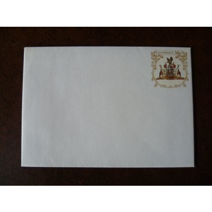 1983 Australia pre-printed stamp envelope 076 Northern Territory arms stationery