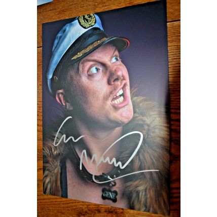 Wrestling autograph DIRTY DOG GENE MUNNY Wrestle Crate signed print WWE NXT 2021