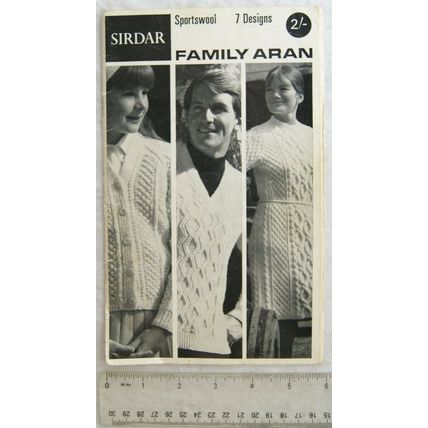 1967 Sirdar Sportswool Family Aran - 7 designs