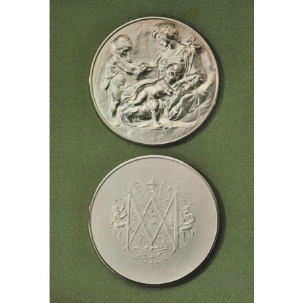 Michelangelo Silver Medallion Royal Academy Coin Postcard