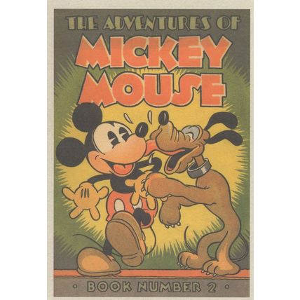 The Adventures Of Mickey Mouse Pluto Book Walt Disney Postcard