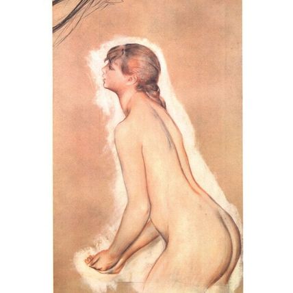 Renoir Study For The Grandes Baigneuses Chicago Painting Postcard
