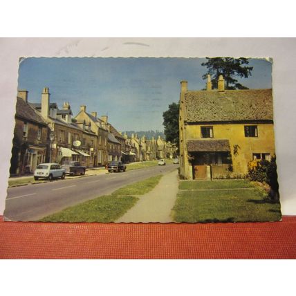 BROADWAY WORCESTERSHIRE , used vintage postcard Colourmaster 1964 pm /