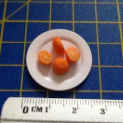 Orange Halves 1:12th Dolls House Miniature