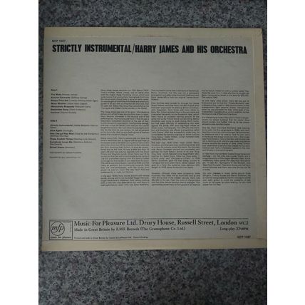 Harry James And His Orchestra – Strictly Instrumental (MFP1037) 1965 (LP)