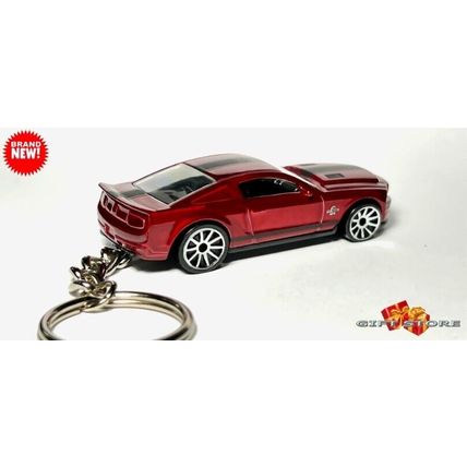 RARE NICE GIFT KEY CHAIN RED FORD SHELBY MUSTANG GT500 SS SUPER SNAKE or DIORAMA