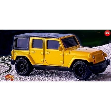 RARE KEYCHAIN YELLOW BLACK JEEP WRANGLER LIFTED CUSTOM Ltd EDITION NICE GIFT