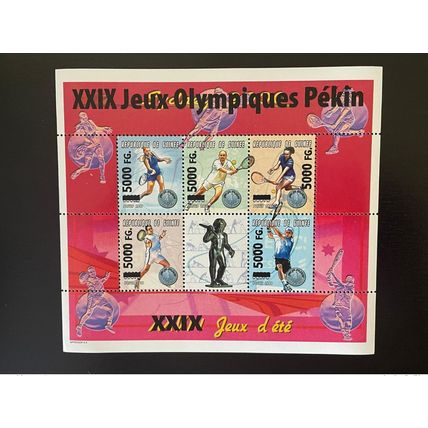 Guinée 2008 Mi. 6285-6289 Surchargé Jeux Olympiques Sydney 2000 Pekin 2008