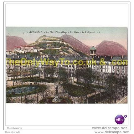 GRENOBLE, LA PLACE VICTOR-HUGO, FRANCE, Postcard