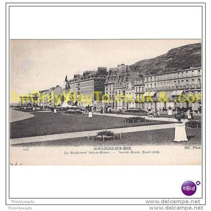 BOULOGNE-SUR-MER, LE BOULEVARD SAINT BEUVE, FRANCE, Postcard