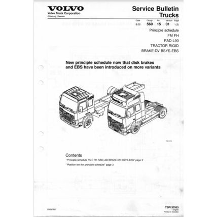 Volvo Trucks Service Bulletins 1994 To 2001 PDF