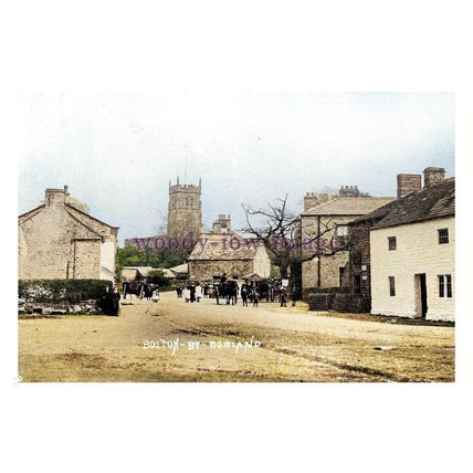 ptc4257 - Lancs - Early Bolton-by-Bowland Village in Ribble Valley - print 6x4