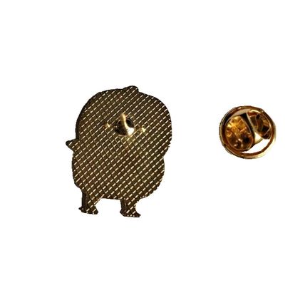 Chicken Pin Badge Enamel Cartoon 2 cm X 2.3 cm Metal Butterfly Pin Lock BA71