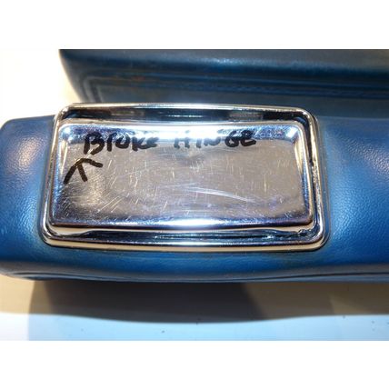 1966 67 68 69 70 Dodge Plymouth 9" Rear Armrests Pair OEM Blue Satellite Coronet