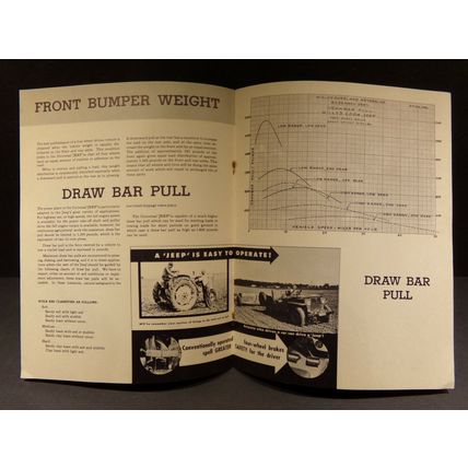 'Jeep' Operation Data Willys-Overland Motors Book Brochure 1948