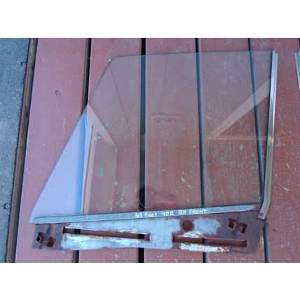 1963 Plymouth Fury 4D Front Door Glass OEM Wagon Four Door Belvedere