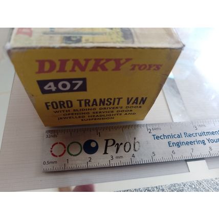 Dinky 407 Ford Transit Van Reproduction /Replica Box