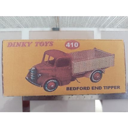 Dinky No410 Bedford End Tipper - Reproduction / Replica Box