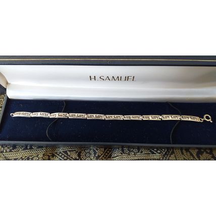 Vintage Sterling Silver Greek Style Bracelet in Original Box - 9 GRAMS