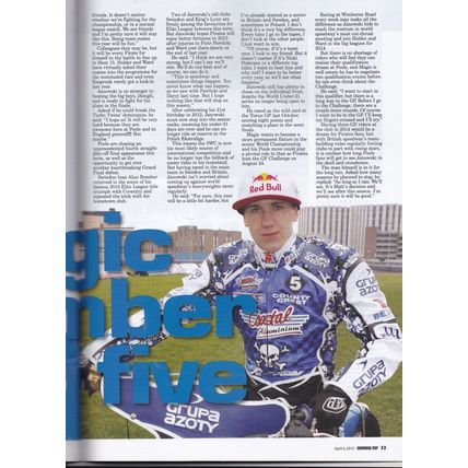 Speedway Star : April 6, 2013. Eastbourne Eagles photo. Maciej Janowski
