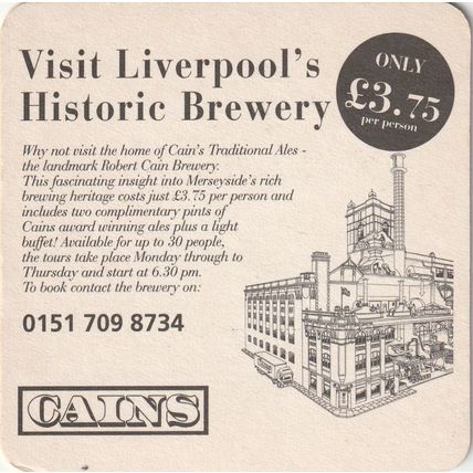 BEER MAT - CAINS BREWERY - TRIPLE HOP - (Cat 056) - (2000)