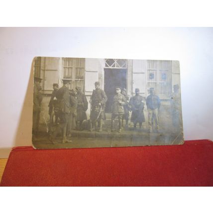 UNKNOWN WW1 SOLDIERS GENERAL? ETC OVERSEAS antique photograph postcard =