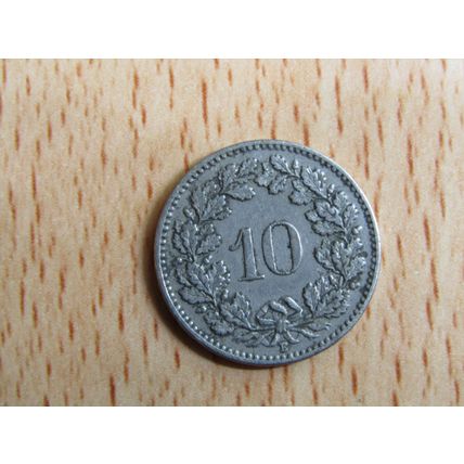 Switzerland 1903 10 Rappen Coin