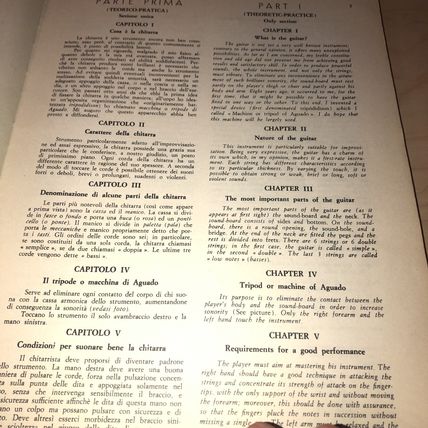 Metodo per Chitara. Guitar method. Dionisio Aguado. Berben. Italian & English