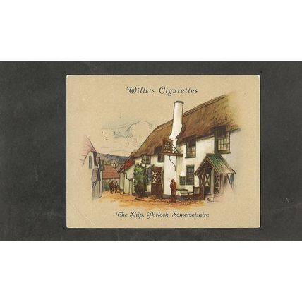 Cigarette Card Wills Old Inns 2nd 1939 The Ship Porlock Somerset #29