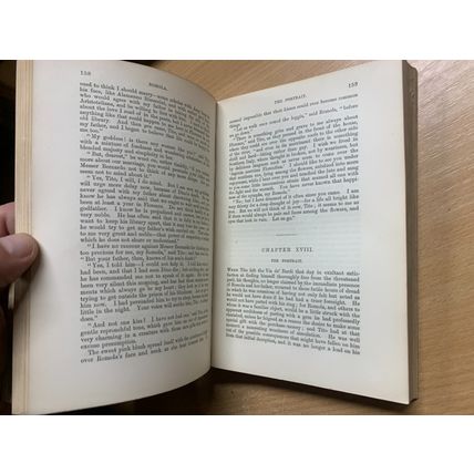 GEORGE ELIOT "ROMOLA" FICTION ANTIQUE BOOK (P4)
