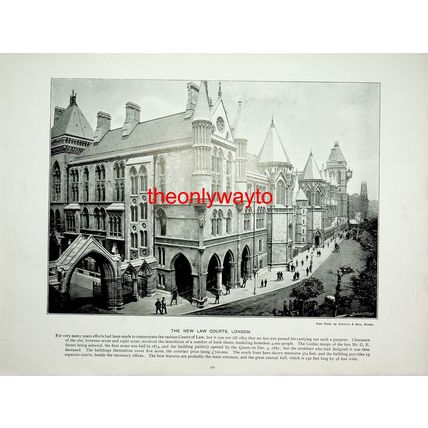 Mansion House & Cheapside And New Law Courts, London, Book Illustration, c1897