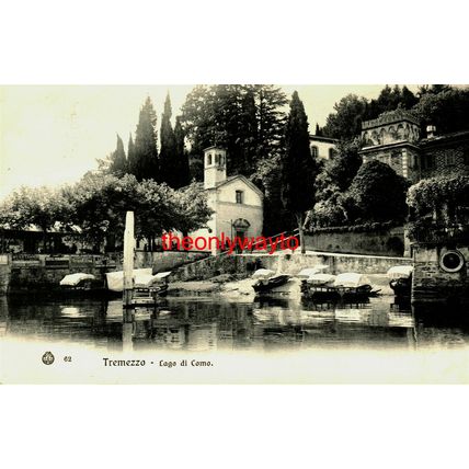 Tremezzo, Lago Di Como (Lake Como), Italy, Brunner Postcard