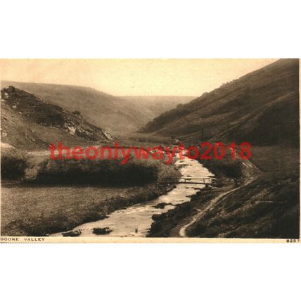 Doone Valley, Somerset, Photochrom Postcard