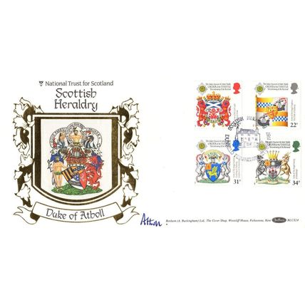 Duke Of Atholl Scottish Scotland Heraldry 1987 Hand Signed FDC