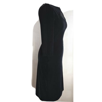 Moda International Black Velvet Dress Size S 8 - 10 UK