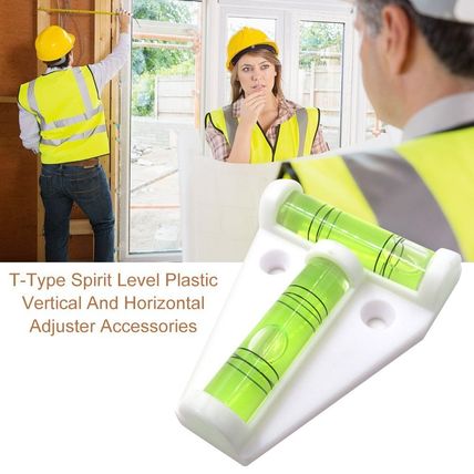 T Spirit Level 20mm x 18mm x 10mm Bubble Vial Floor Leveller Caravan UK 