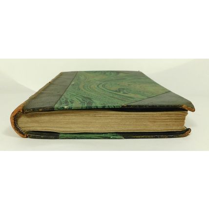 Antique Signed Rene Bazin Leather French Text Book La Douce France 1924 Illustd